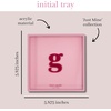 image:imagekate spade new york Initial Decorative Initial Tray Personalized Acrylic Vanity Letter Tray Just Mine TG