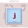 image:imagekate spade new york Initial Decorative Initial Tray Personalized Acrylic Vanity Letter Tray Just Mine TJ