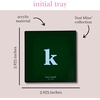 image:imagekate spade new york Initial Decorative Initial Tray Personalized Acrylic Vanity Letter Tray Just Mine TK