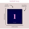 image:imagekate spade new york Initial Decorative Initial Tray Personalized Acrylic Vanity Letter Tray Just Mine TL