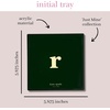 image:imagekate spade new york Initial Decorative Initial Tray Personalized Acrylic Vanity Letter Tray Just Mine TR