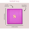 image:imagekate spade new york Initial Decorative Initial Tray Personalized Acrylic Vanity Letter Tray Just Mine TS