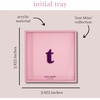 image:imagekate spade new york Initial Decorative Initial Tray Personalized Acrylic Vanity Letter Tray Just Mine TT