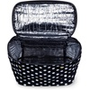 image:imagekate spade new york Insulated Lunch Tote Small Lunch Cooler Cute Lunch Bag for Women Floral Thermal Bag with Double Zipper Close and Carrying Handle Spade Flower StripePolka Dots