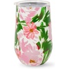 image:imagekate spade new york Insulated Stainless Steel Wine Tumbler 16 Ounce Double Wall Tumbler Floral Stemless Travel Cup with Lid Hidden GardenHidden Garden