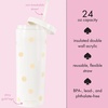 image:imagekate spade new york Insulated Tumbler with Reusable Straw 24 Ounce Acrylic Travel Cup with Lid BookshelfClassic