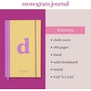 image:imagekate spade new york Just Mine Notebook Journal Monogram Cloth Hardcover Journal 825 x 525 Diary Includes 168 Lined Pages SD