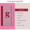 image:imagekate spade new york Just Mine Notebook Journal Monogram Cloth Hardcover Journal 825 x 525 Diary Includes 168 Lined Pages SG
