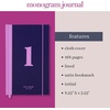 image:imagekate spade new york Just Mine Notebook Journal Monogram Cloth Hardcover Journal 825 x 525 Diary Includes 168 Lined Pages SL