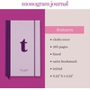 image:imagekate spade new york Just Mine Notebook Journal Monogram Cloth Hardcover Journal 825 x 525 Diary Includes 168 Lined Pages ST