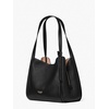 image:imagekate spade new york Knott Pebbled Leather Shoulder Bag BlackBlack