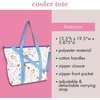 image:imagekate spade new york Large Capacity Insulated Cooler Tote Bag Soft Sided Portable Beach Cooler with Shoulder Strap Joyful Garden