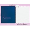 image:imagekate spade new york Large College Ruled Notebook 11 x 95 Spiral Notebook with 160 PagesCandy Stripe
