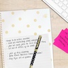 image:imagekate spade new york Large College Ruled Notebook 11 x 95 Spiral Notebook with 160 PagesGold Dot with Script