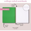 image:imagekate spade new york Large College Ruled Notebook 11 x 95 Spiral Notebook with 160 PagesModern Leopard