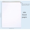 image:imagekate spade new york Large College Ruled Notebook Top Spiral Notebook with 160 Pages 1175 x 85 Writing Pad Paint by NumbersGold Spade Floral