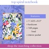 image:imagekate spade new york Large College Ruled Notebook Top Spiral Notebook with 160 Pages 1175 x 85 Writing Pad Paint by NumbersPaint by Numbers