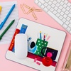 image:imagekate spade new york Leatherette Mouse Pad 9 x 8 Mouse Mat with NonSlip Back Cute Mouse Pad for Office Desk Charmed Library