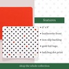 image:imagekate spade new york Leatherette Mouse Pad 9 x 8 Mouse Mat with NonSlip Back Cute Mouse Pad for Office Desk Ladybug Dot