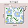 image:imagekate spade new york Leatherette Mouse Pad 9 x 8 Mouse Mat with NonSlip Back Cute Mouse Pad for Office Desk Sunshine Floral