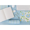 image:imagekate spade new york Leatherette Mouse Pad 9 x 8 Mouse Mat with NonSlip Back Cute Mouse Pad for Office Desk Sunshine Floral