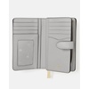 image:imagekate spade new york Leila Pebbled Leather Medium Compact Bifold WalletMountain Grey