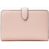 image:imagekate spade new york Leila Pebbled Leather Medium Compact Bifold WalletRose Smoke