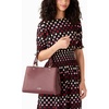 image:imagekate spade new york Leila Pebbled Leather Medium Triple Compartment SatchelBlackberry Preserves