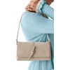 image:imagekate spade new york Loop Leather Small Flap Shoulder BagMilk Glass Suede Leather and Suede