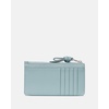 image:imagekate spade new york Loop Pebbled Leather Ew Zip Card CaseEnglish Sea Suede