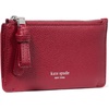 image:imagekate spade new york Loop Pebbled Leather Ew Zip Card CaseRed Jam