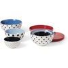 image:imagekate spade new york On The Spot Nesting Set 8Piece WhiteMultiDinnerware Set