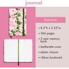 image:imagekate spade new york One Line A Day Journal 3Year Memory Book 85 x 525 Flexible Leatherette Cover Ribbon Bookmark amp Elastic Closure Hidden Garden