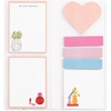 image:imagekate spade new york Padfolio with 7 Sticky Note Pads Studying Essentials Set Includes Cute Sticky Notes with 75 Sheets Per Notepad Charmed Library