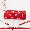 image:imagekate spade new york Pen and Pencil Case with Office Supplies Zip Pouch Includes 2 Pencils Sharpener Eraser and Ruler Grand Plaid DuoBrushstroke Hearts