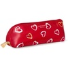 image:imagekate spade new york Pen and Pencil Case with Office Supplies Zip Pouch Includes 2 Pencils Sharpener Eraser and Ruler Grand Plaid DuoBrushstroke Hearts