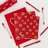 image:imagekate spade new york Pen and Pencil Case with Office Supplies Zip Pouch Includes 2 Pencils Sharpener Eraser and Ruler Grand Plaid DuoBrushstroke Hearts