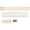 image:imagekate spade new york Pen and Pencil Case with Office Supplies Zip Pouch Includes 2 Pencils Sharpener Eraser and Ruler Grand Plaid DuoPaint by Numbers