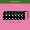 image:imagekate spade new york Pen and Pencil Case with Office Supplies Zip Pouch Includes 2 Pencils Sharpener Eraser and Ruler Grand Plaid DuoPolka Dots
