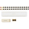 image:imagekate spade new york Pencil Pouch Including 2 Pencils Sharpener Eraser and Ruler Zipper Pouch for Organizing Office SuppliesBookshelf