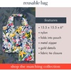 image:imagekate spade new york Reusable Produce Bags Shopping Tote with Zipper Storage Pouch Lightweight Foldable Grocery BagPaint By Numbers