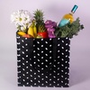 image:imagekate spade new york Reusable Shopping Bag Grocery Tote with Shoulder Straps Collapsible ToteAlmond Dot