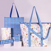 image:imagekate spade new york Reusable Shopping Bag Grocery Tote with Shoulder Straps Collapsible ToteGingham
