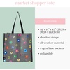 image:imagekate spade new york Reusable Shopping Bag Grocery Tote with Shoulder Straps Collapsible ToteGingham Garden