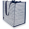 image:imagekate spade new york Reusable Shopping Bag Grocery Tote with Shoulder Straps Collapsible ToteNavy Painted Stripe