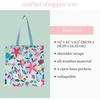 image:imagekate spade new york Reusable Shopping Bag Grocery Tote with Shoulder Straps Collapsible ToteSafari Floral
