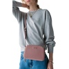 image:imagekate spade new york Serena Pebbled Leather Double Zip Dome CrossbodyDusk Rose