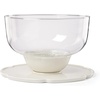 image:imagekate spade new york Serveware What A Treat 3In1 Cake Stand Porcelain amp Wood Material Dishwasher Safe Bowl amp Cloche Snack Bowls Cupcake Stand Serving Bowls White 3 Pieces 12 Ounce Bowl