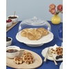 image:imagekate spade new york Serveware What A Treat 3In1 Cake Stand Porcelain amp Wood Material Dishwasher Safe Bowl amp Cloche Snack Bowls Cupcake Stand Serving Bowls White 3 Pieces 12 Ounce Bowl
