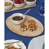 image:imagekate spade new york Serveware What A Treat Oval Platter amp Bowl Set Hand Wash Only Porcelain Bowl And Wooden Platter Serving Bowls Charcuterie Boards Tray White And Brown 2 Piece 12 Ounce